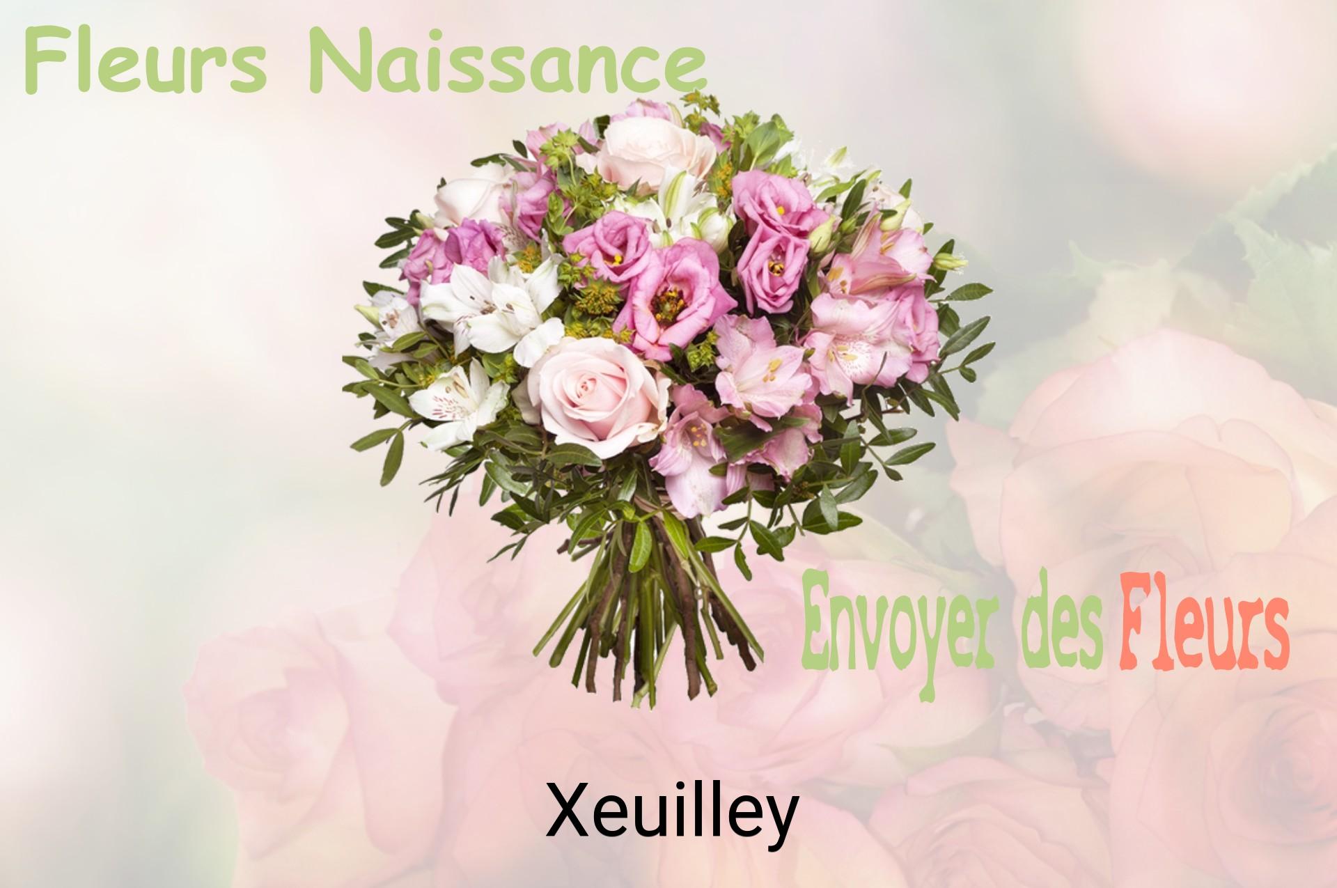 Bouquet de fleurs de naissance livré à Xeuilley