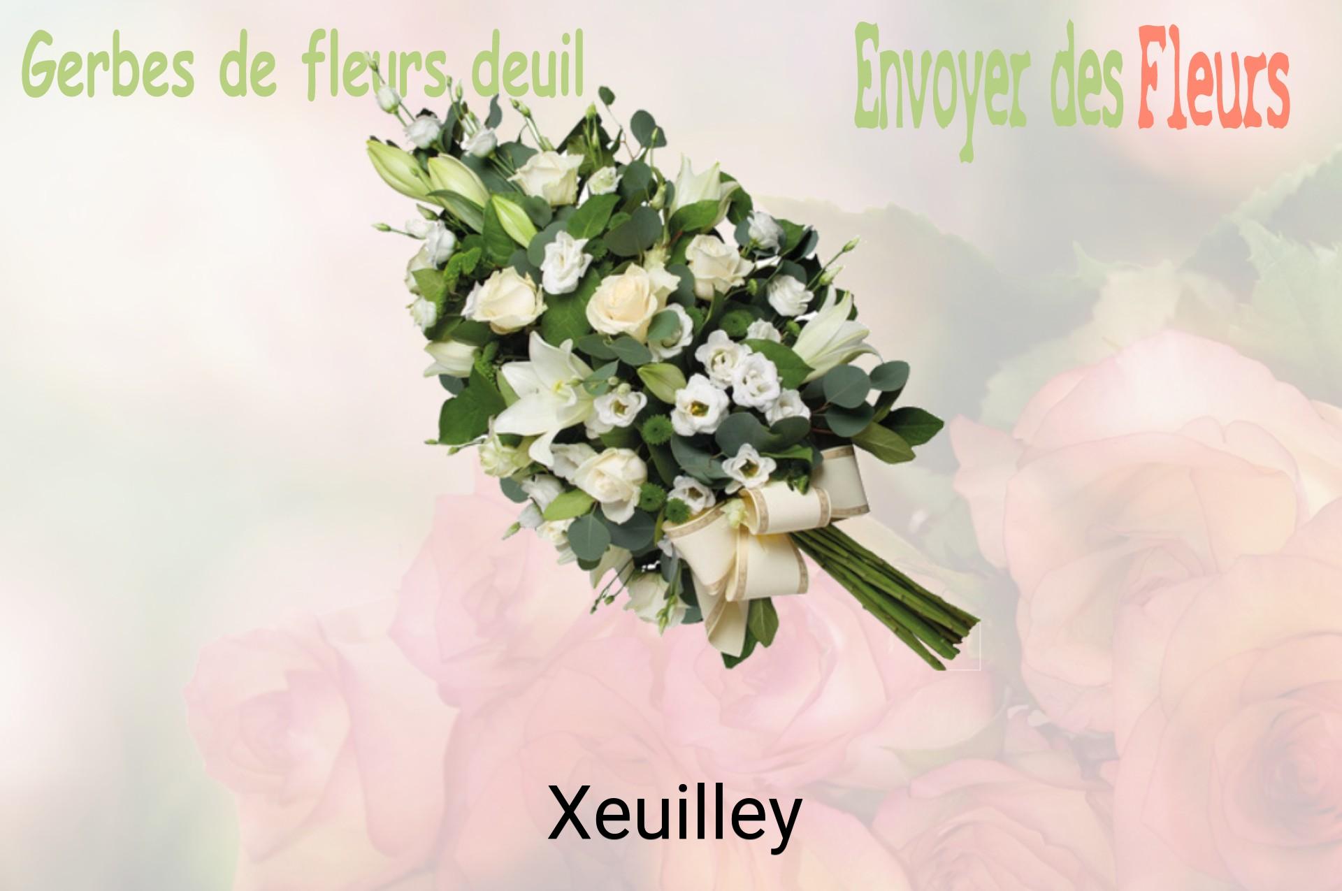 Gerbe de fleurs de deuil livrée à Xeuilley